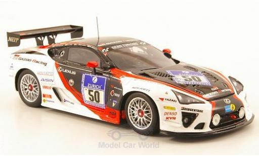 Lexus LFA 1/43 Ebbro No.50 Gazoo Racing 24h Nürburgring 2010 T.Kinoshita/A.Iida/J.Wakisaka/K.Oshima modellino in miniatura