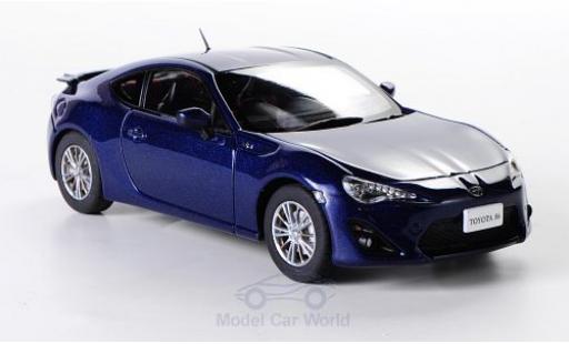 Toyota 86 1/43 Ebbro metallico blu RHD modellino in miniatura