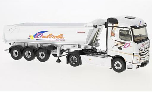 Mercedes Actros 1/43 Eligor 2 Benne Transports Delisle sans Vitrine modellino in miniatura