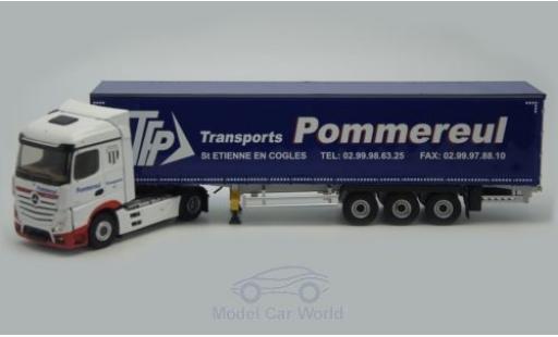 Mercedes Actros 1/43 Eligor 2 Streamspace Pommereul Gardinenplanen-Sattelzug modellino in miniatura
