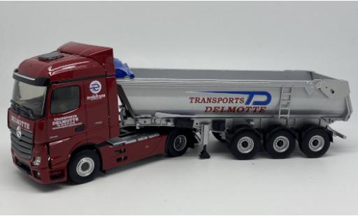 Mercedes Actros 1/43 Eligor 5 Transports Delmotte Muldenkippersattelzug modellino in miniatura