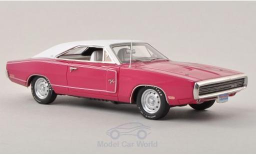 Dodge Charger 1970 1/43 Ertl R/T rosa/bianco 1970 modellino in miniatura