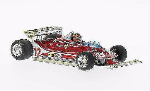 Ferrari 312 T4 1/43 Brumm No.12 con Fahrerfigur GP Monaco 1979 modellini auto