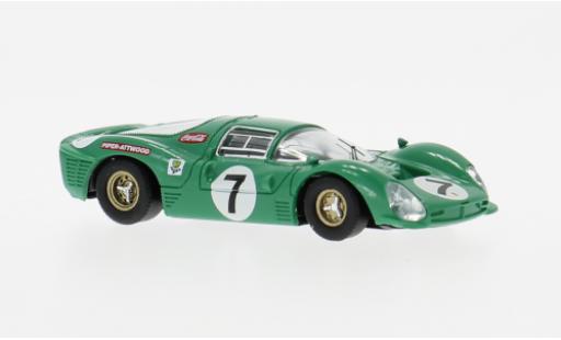 Ferrari 330 1/87 Brekina P3 Kyalami 1967 #7 D.Piper/R.Attwood 1:87 modellino in miniatura