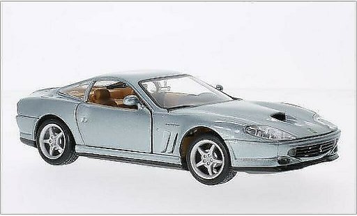 Ferrari 550 Maranello 1/24 Burago metallicoo grigio modellini auto