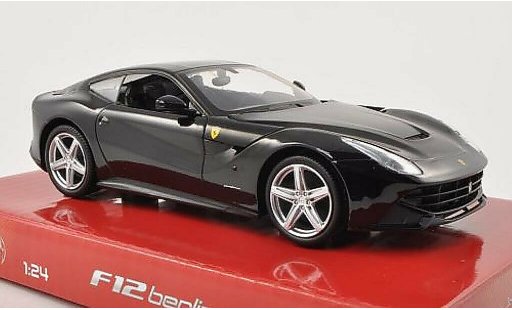 Ferrari F12 Berlinetta 1/24 Hot Wheels 2 Berlina nero modellini auto
