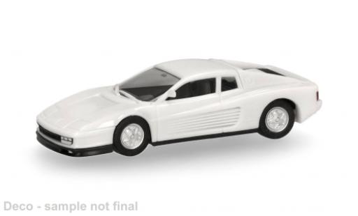 Ferrari Testarossa 1/87 Herpa weiss 1:87 modellino in miniatura