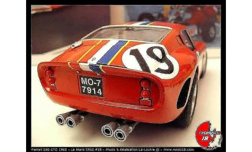 Ferrari 250 GTO 1962 1/18 Burago le mans #19 modellini auto