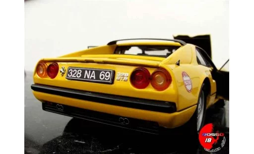 Ferrari 328 GTB 1/18 Kyosho giallo 60 relay #2503 modellini auto