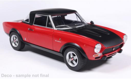 Modellini auto Fiat 124 Abarth rot/schwarz 1974 1/24 WhiteBox