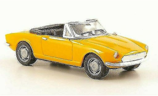 Fiat 124 Sport Spider 1/87 Herpa orange modellini auto