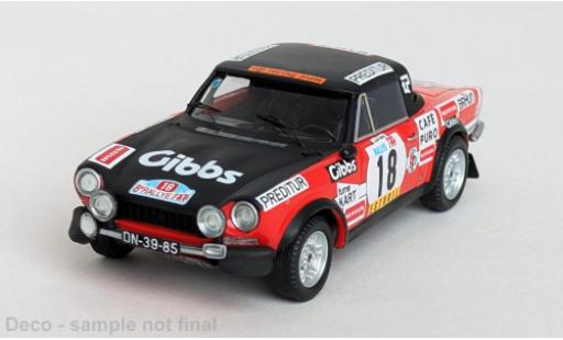 Fiat 124 1/43 Trofeu Sport Spider 1600 TAP Rally 1974 Cinegra VIP #18 L.Netto/Jocames 1:43 modellino in miniatura
