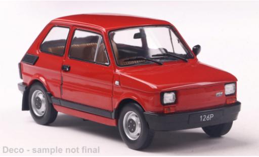 Fiat 126 1/24 WhiteBox p rot 1:24 modellino in miniatura