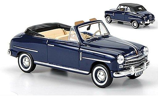 Fiat 1400 Cabriolet 1/43 Norev Cabrio blu 1950 modellini auto