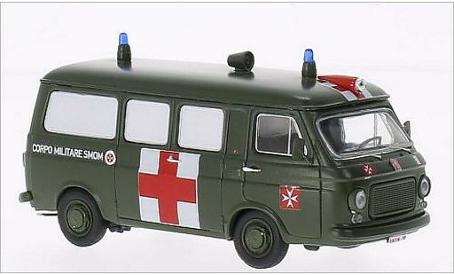 Fiat 238 Ambulanza 1/43 Rio Militarambulanz S.M.O.M.Sovrano Militare Ordine di Malta modellini auto