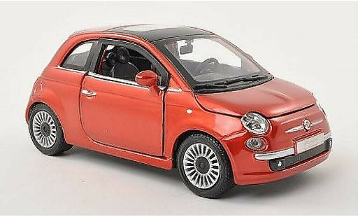 Fiat 500 Base 1/24 Burago rame 2007 modellini auto
