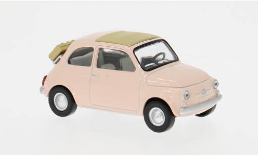 Modellini auto Fiat 500 F pink 1965 1/43 Norev