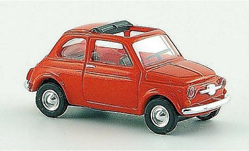 Fiat 500 F 1/87 Busch rosso con geoffnetem tetto pieghevole 1965 modellini auto