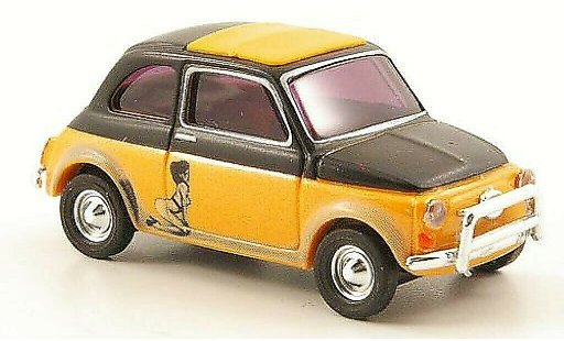 Fiat 500 Classique 1/87 Busch Illusion orange/nero modellini auto