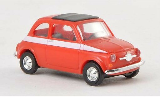Fiat 500 Sport 1/87 Busch rosso/bianco 1965 modellini auto