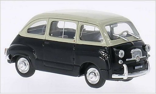 Fiat 600 Multipla 1/43 Brumm D beige/nero 1960 modellini auto