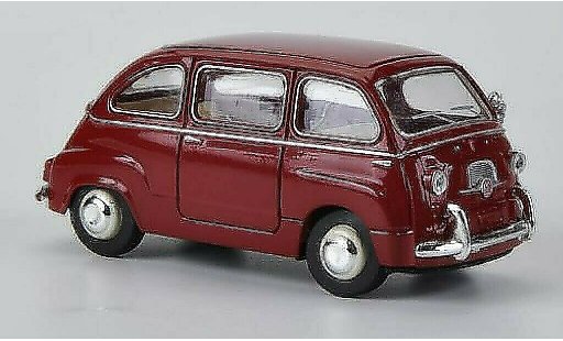 Fiat 600 Multipla 1/87 Brekina rosso modellini auto