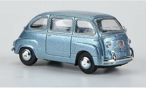 Fiat 600 Multipla 1/87 Brekina blu modellini auto