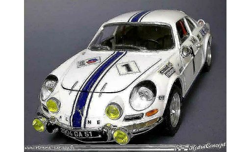Alpine A110 rallye 1/18 Burago monte carlo historique 2007 modellini auto
