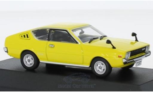 Mitsubishi Lancer 1/43 First 43 Models Celeste giallo RHD 1975 modellino in miniatura