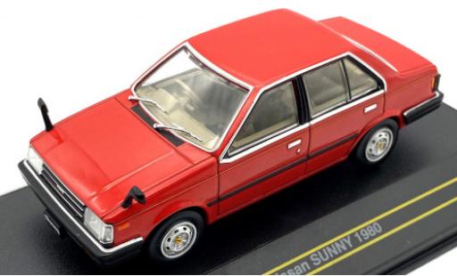 Nissan Sunny 1/43 First 43 Models rosso/Dekor RHD 1980 modellino in miniatura