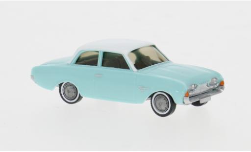 Ford 17M 1/87 Wiking blau/weiss 1960 1:87 modellino in miniatura