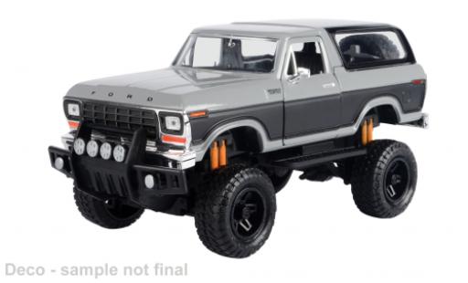Ford Bronco 1/24 Motormax grau/grau 1978 1:24 modellino in miniatura