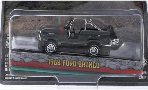 Ford Bronco Wagon 1/64 Greenlight metallicoo grigio 1968 modellini auto