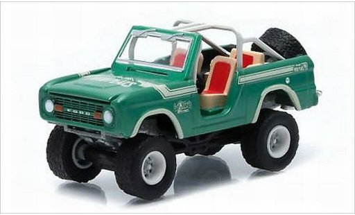 Ford Bronco Wagon 1/64 Greenlight metallicoo verde/Dekor Twin Peaks 1976 modellini auto