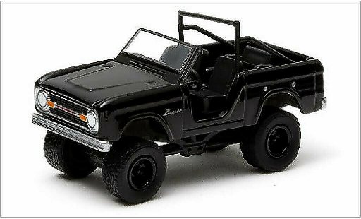 Ford Bronco Wagon 1/64 Greenlight nero 1970 modellini auto