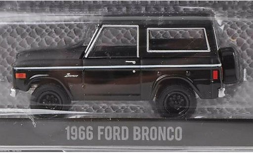 Ford Bronco Wagon 1/64 Greenlight nero/opaco-nero 1966 modellini auto