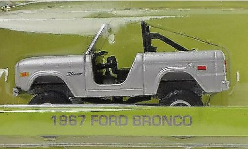 Ford Bronco Wagon 1/64 Greenlight grigio Zoolander 1967 modellini auto