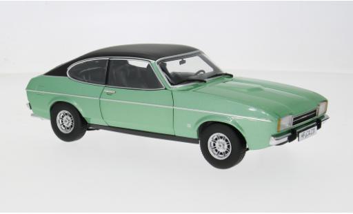 Ford Capri 1/18 Touring II Ghia 3.0 gr&uuml;n/schwarz 1974 1:18 modellino in miniatura