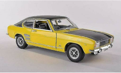 Ford Capri 1700 1/24 WhiteBox MKI GT XLR giallo/nero 1970 modellini auto