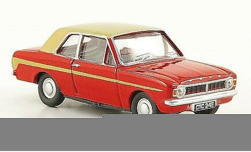 Ford Cortina MK2 1/76 Oxford MKII rosso/gold modellini auto