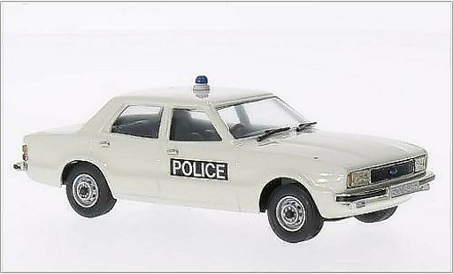 Ford Cortina Police 1/43 Brooklin MKIV Essex bianco 1976 modellini auto