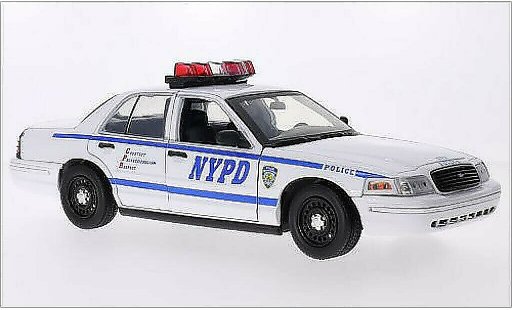 Ford Crown Police Interceptor 1/18 Greenlight Victoria NYPD 2001 modellini auto