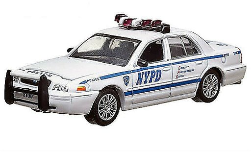 Ford Crown Police Interceptor 1/64 Greenlight Victoria NYPD Polizia (USA) 2008 modellini auto