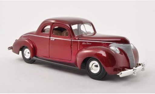 Ford Custom Berline 1/24 Motormax rosso 1940 modellini auto