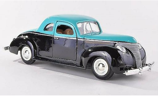 Ford Custom Berline 1/24 Motormax nero/turchese 1949 modellini auto