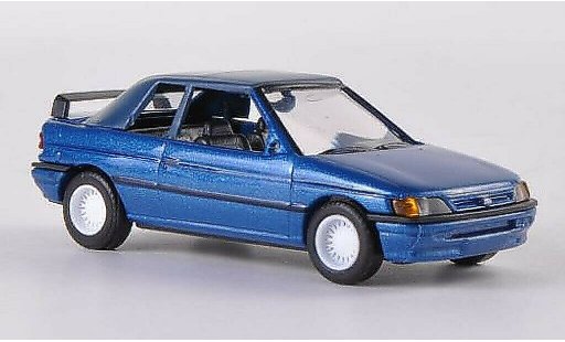 Ford Escort Berline 1/87 Busch Cabrio chiuso petrol 1991 modellini auto