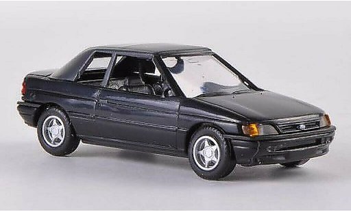 Ford Escort Berline 1/87 Busch Cabrio chiuso nero 1991 modellini auto