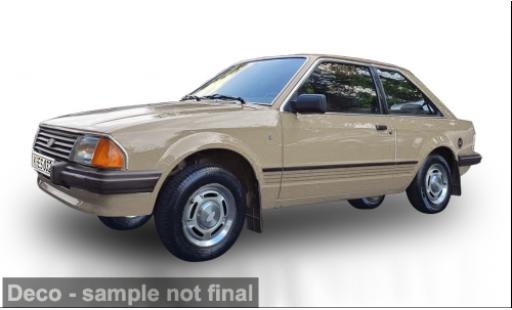 Ford Escort 1/18 Sun Star Mark III Ghia gold 1983 1:18 modellino in miniatura