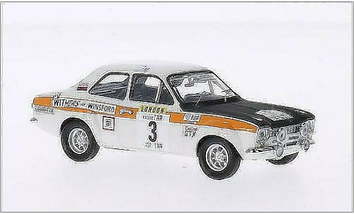 Ford Escort MK1 1/43 Trofeu MK I 1600TC RHD No.3 Withers of Winsford Rally WM Rally Portugal 1971 /H.Lindon modellini auto