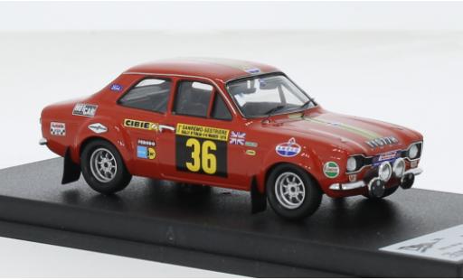 Ford Escort 1/43 Trofeu MK I # 36 1:43 modellino in miniatura
